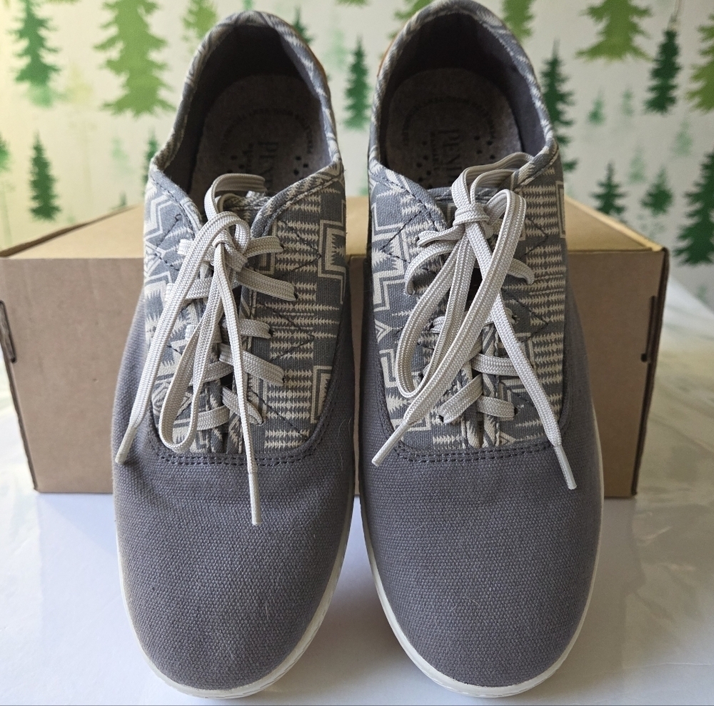 Gray Pendleton Cape Coral Canvas Sneakers - Picture 3 of 10